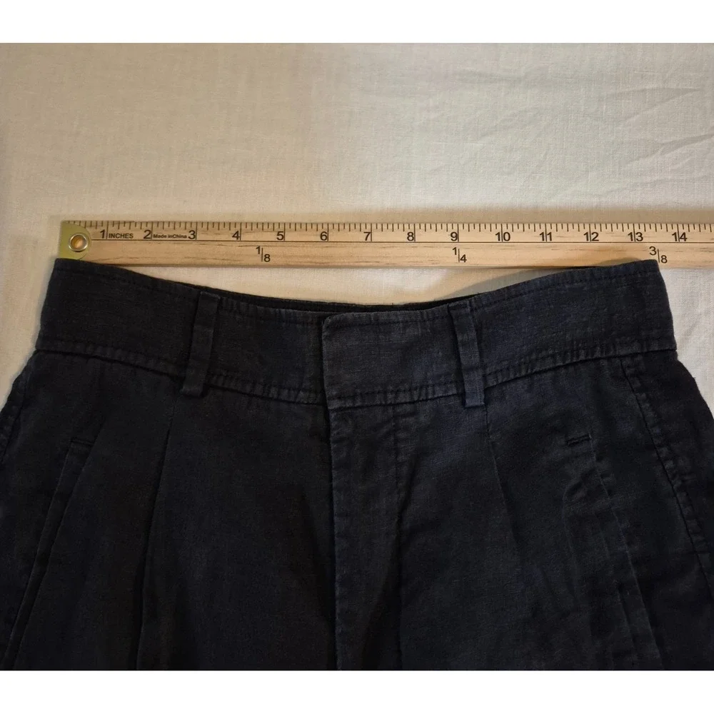 Everlane Women's Size 2 The Linen Way-High Drape Pants Flax Wide-Leg Minimalist